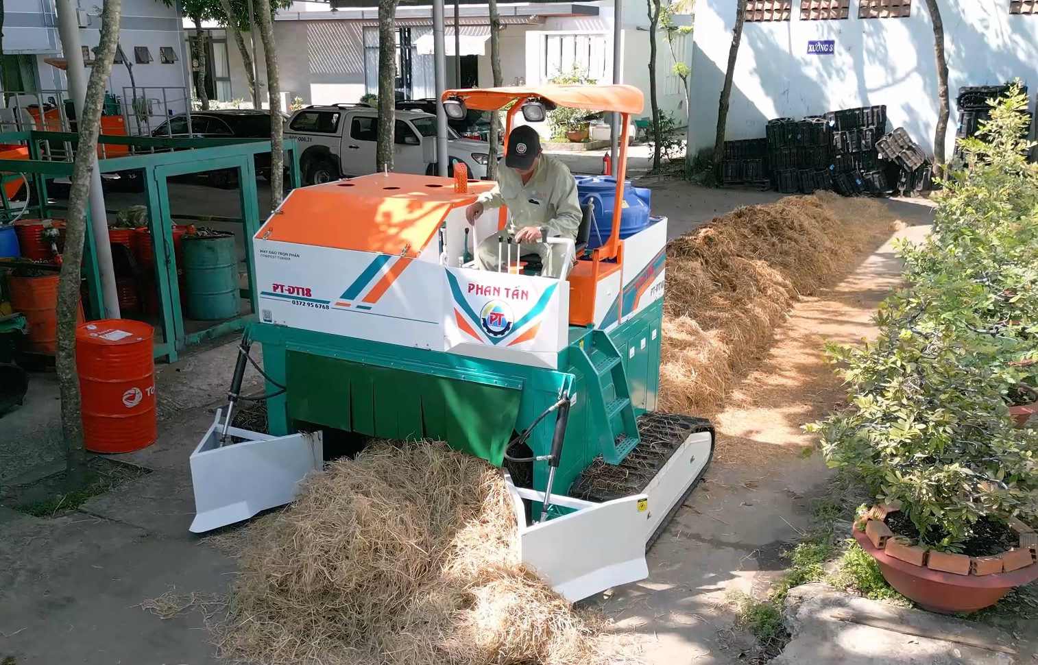 pt-dt18 nguyên liệu rơm