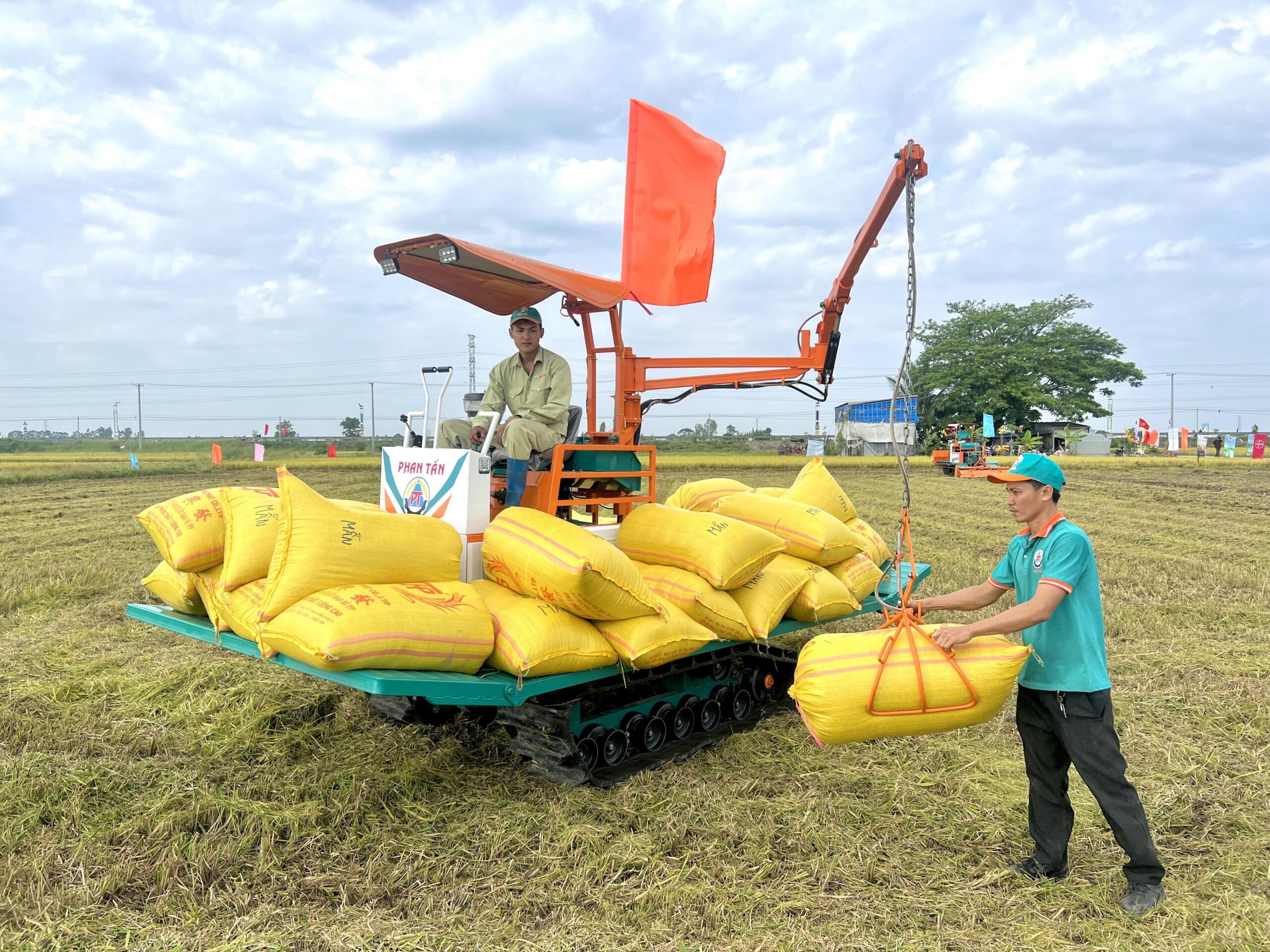 Trình diễn gắp bao tại An giang